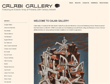 Tablet Screenshot of calabigallery.com